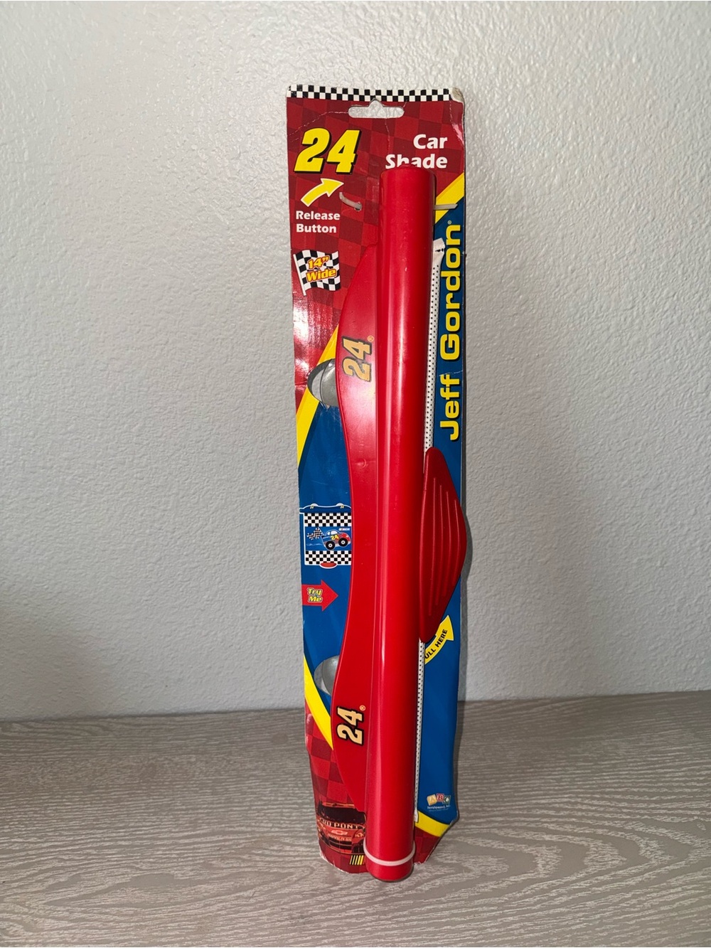 NASCAR car shade, Vintage Jeff Gordon 24, Pull Down Shade Cover For the Car